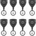 MNGARISTA Heavy Duty Retractable Badge Reel, 8 oz 31.5'' Keychain, 2 Pack