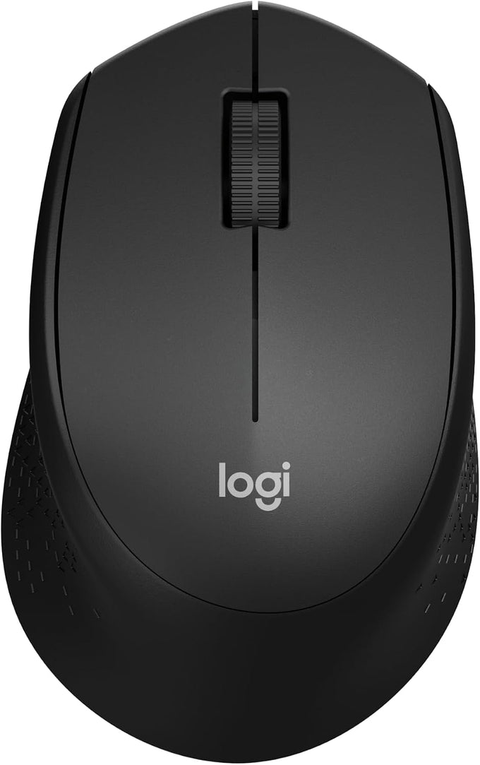Logitech M330 Silent Plus Full Size 2.4 GHz Wireless Mouse - Black
