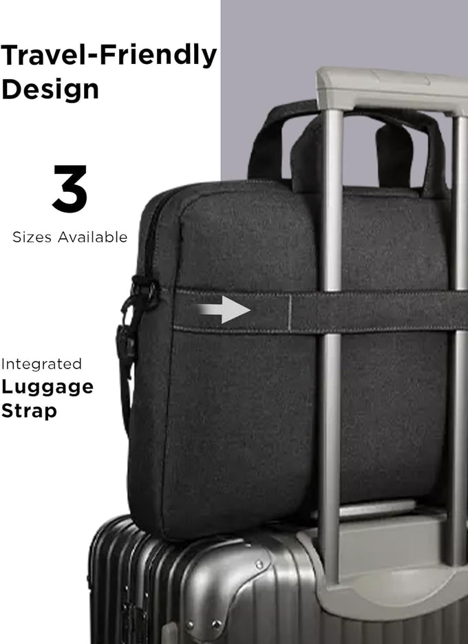 Lenovo Laptop Bag T210, Messenger Shoulder Bag for Laptop or Tablet, Sleek, Durable & Water-Repellent Fabric