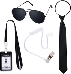 Pistha Agent Costume Secret Security Service Costume Accessories Halloween