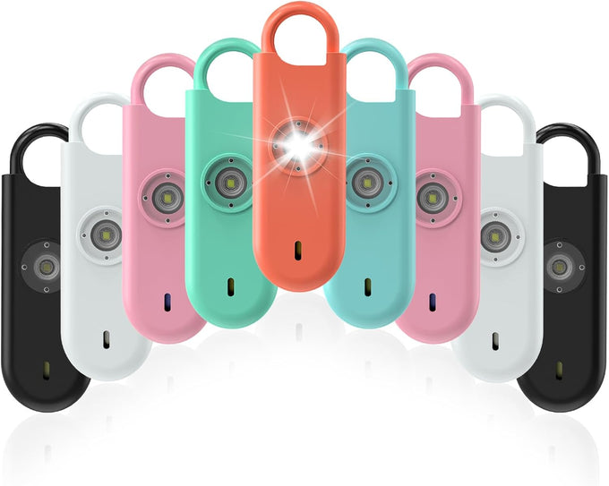 Fauxomor 140dB Personal Safety Alarm for Women 3pack Self Defense Keychain