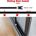 SecurityMan 2-in-1 Door Security Bar & Sliding Patio Door Security Bar (2 Pack) via Interchangeable Caps - Constructed of High Grade Iron - Black