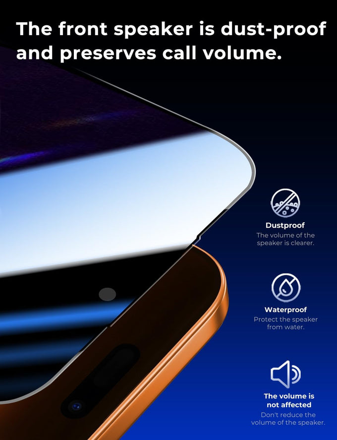 MAGIC JOHN 2 Pack for iPhone 17 Pro Max 6.9 inch Privacy Glass Screen Protector-[Anti-Spy] Auto Dust-Elimination, Bubble Free, Easy Installation, Daily Drop Protection