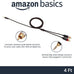 Amazon Basics 3.5mm Stereo Aux to 2 RCA Audio Cable Adapter for Sound, Connecting Amplifiers, Speakers, Smartphone, Tablet with Gold-Plated Plugs, 4 Feet/1.2 m, Black