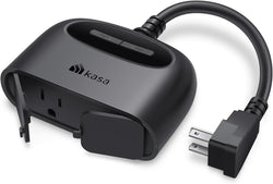 Kasa Outdoor Smart Plug, Smart Home Wi-Fi Outlet with 2 Sockets, EP40