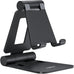 Nulaxy Full Aluminum Dual Folding Cell Phone Stand for Desk, Gray
