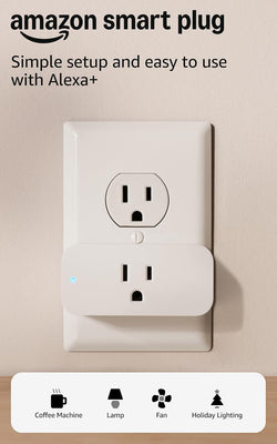 Amazon Smart Plug, Works with Alexa, Simple Setup, Endless Possibilities