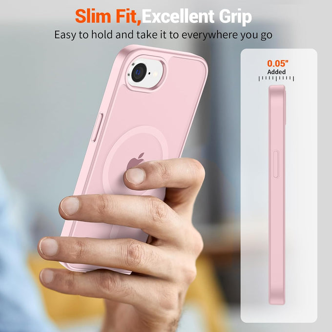 SUPFINE Magnetic for iPhone 17e Case/iPhone 16e Case Light Pink