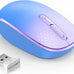 TECKNET Compact Ambidextrous Wireless Mouse for Laptop Mint Green