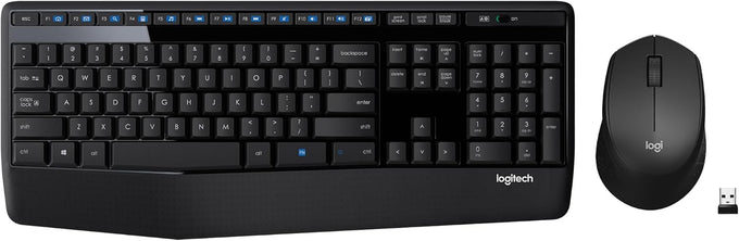 Logitech K345 Full Size Wireless Keyboard with Palm Rest for PC, Laptop