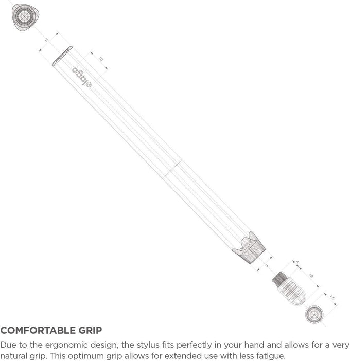 elago Premium Aluminum Grip Stylus Pens for All Touch Screen Tablets