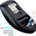 memzuoix 2.4G Portable Wireless Mouse, 1400 DPI Mobile Optical Cordless Mice with USB Receiver for Computer, Laptop, PC, Desktop, MacBook, 5 Buttons, Blue