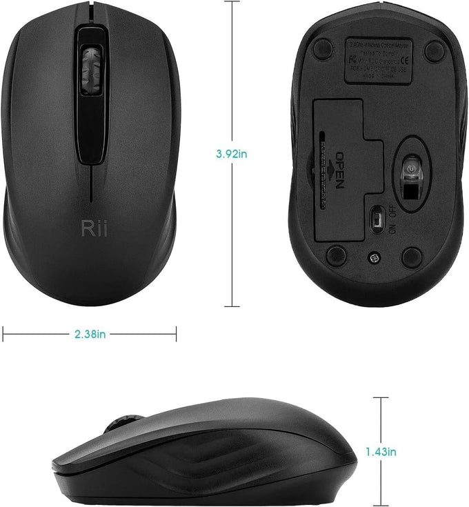 Rii Wireless Mouse, 2.4G Portable Computer Mice