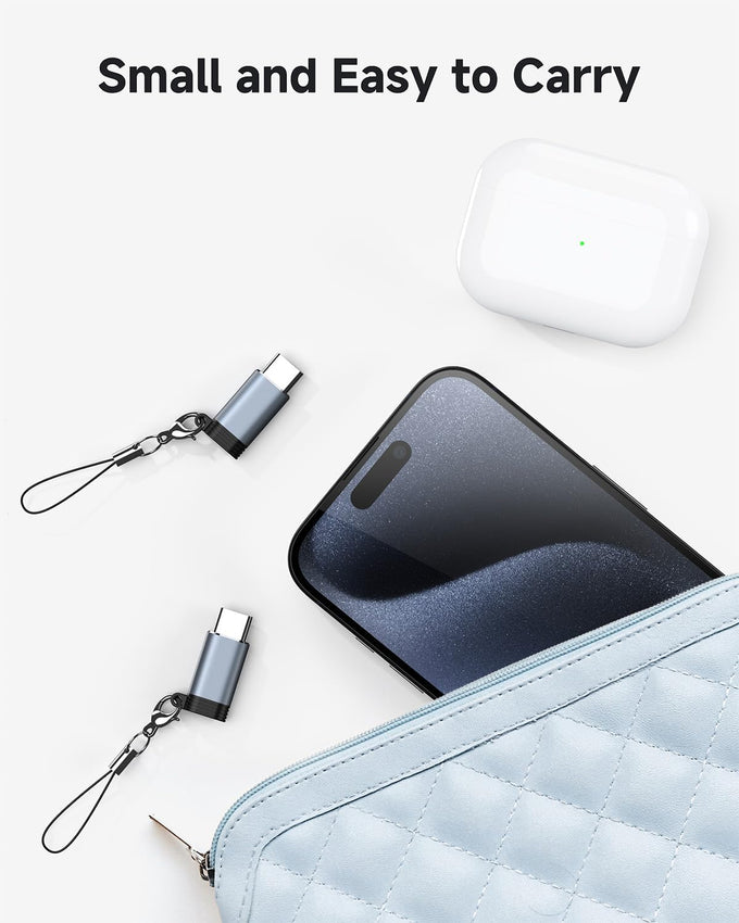 LERTOSEN Lightning to USB C Adapter 4 Pack