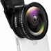 Phone Camera Lens, Professional Attachment Universal Clip on Cell Phone Photography Camera Attachable Mobile Extra 0.45X Wide Angle 12.5X Super Macro Lens Kit for iPhone Android Smartphone