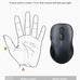 Trueque Wireless Mouse for Laptop, Ergonomic 6-Button Mouse, Space Gray