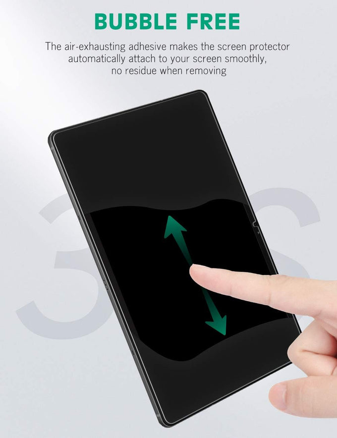 apiker 2 Pack Screen Protector for Galaxy Tab S10 Plus/S9 Plus/S9 FE+/S7 FE