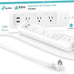 kasa smart Plug Power Strip KP303, Surge Protector with 3 Individually Controlled Smart Outlets and 2 USB Ports, Works with Alexa & Google Home, No Hub Required , White