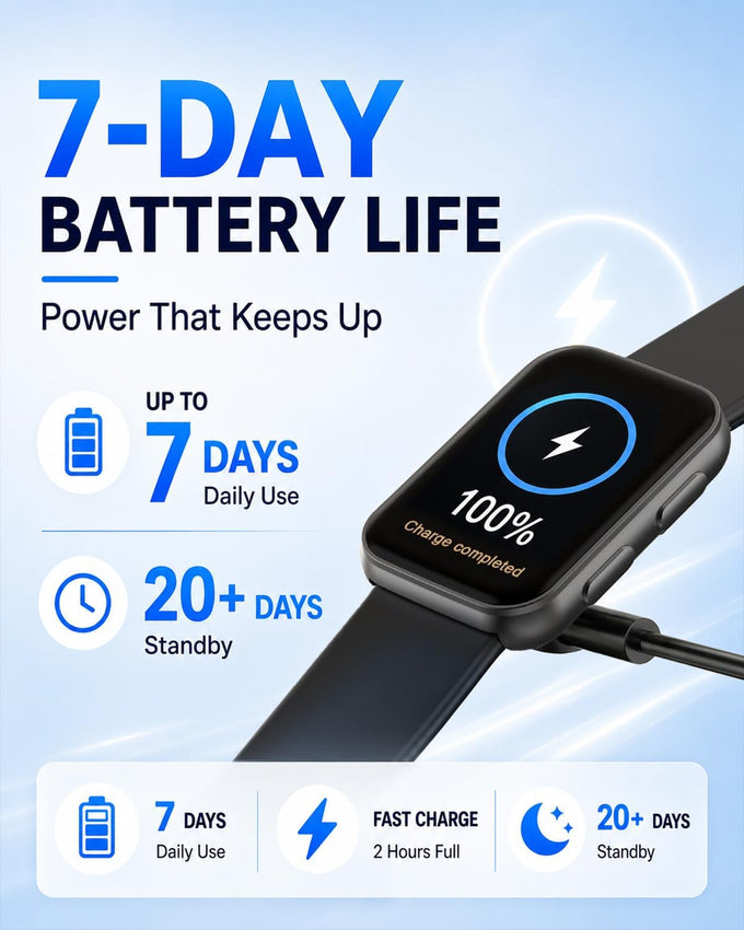 MorePro Fitness Tracker Watch with 24/7 Heart Rate/Blood Pressure Monitor