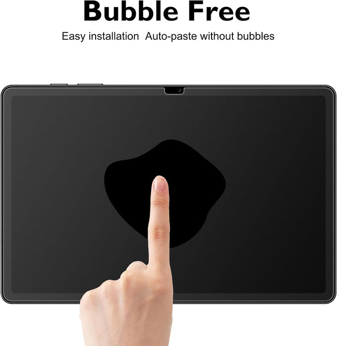 Esanik 2 Pack Like Paper Glass Screen Protector for Samsung Galaxy Tab S10 Lite/S10 FE/ S9 / S9 FE (11 inch) 9H Tempered Glass Film with Alignment Frame, Writing Like on Paper, Anti Glare