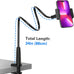 MAGIPEA Gooseneck Phone Holder for Bed, 30in Flexible Overhead Cell Phone Mount for Desk, Hands-Free Viewing Clamp Stand Compatible with iPhone 17 16 15 Pro Max and 3.5-7" Devices