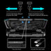 ICE COOREL Gaming Laptop Cooling Pad 15-17.3 Inch, Laptop Fan with 6 RGB Cooling Fans, Laptop Cooling Stand with 6 Height Adjustable, Laptop Cooler with LCD Screen, 2 USB Ports, Phone Stand