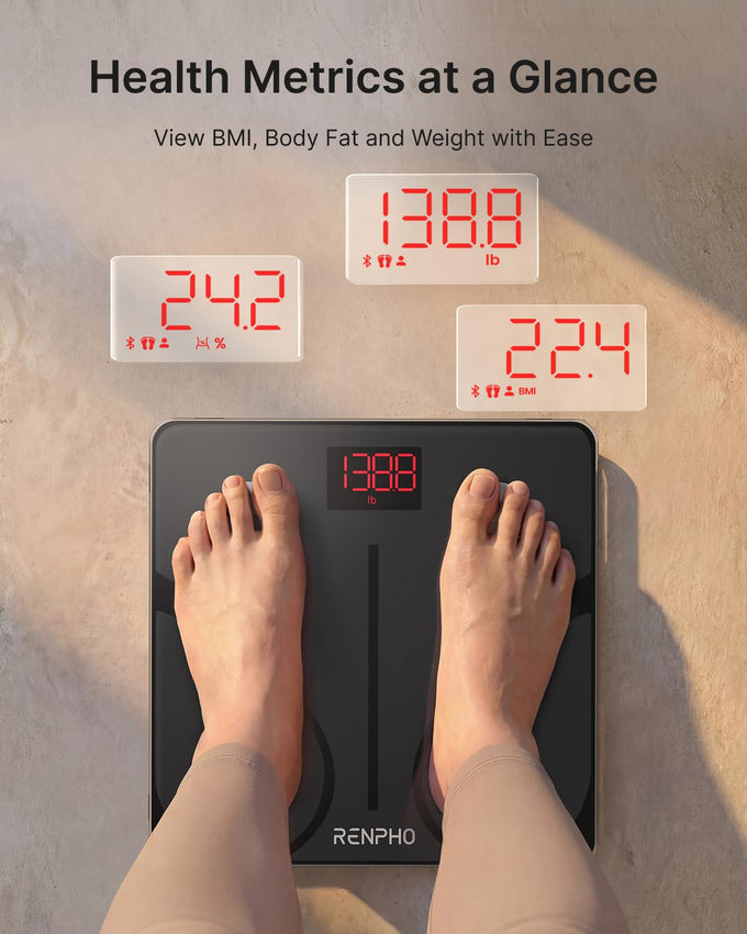 RENPHO Smart Scale for Body Weight, BMI & Body Fat, 13 Metrics, Elis 1