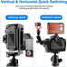 (Real Single One) DSLR Camera L Bracket Quick Release Plate Vertical Horizontal Switching Tripod Compatible with Canon Nikon Sony DJI Ronin Zhiyun Stabilizer Tripod Monopod Can't fit Manfrotto