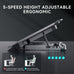 KYOLLY Ultra Slim Laptop Cooling Pad with 2 Quiet Big Fans, 5 Height Adjustable Ergonomic Stand, Portable Cooler for 10-15.6 Inch Laptops, Speed Control and 2 USB Ports