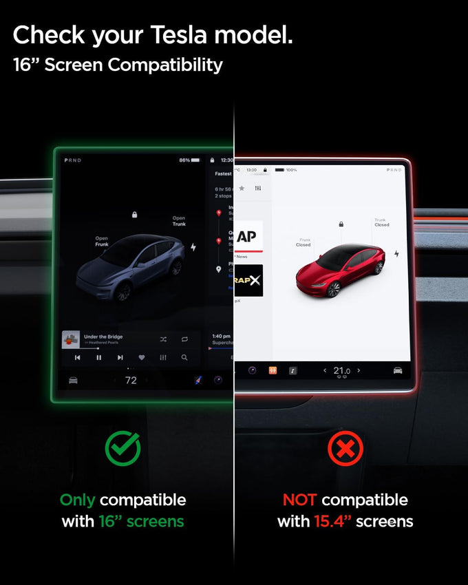 Spigen GlasTR EZ FIT Screen Protector Matte Finish for Model Y (2026)
