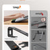 LOXP Laptop Stand for Desk, Aluminum Laptop Riser Holder with Wrist Support