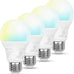 Amazon Basics Smart A19 LED Light Bulb, Color Changing, 9W (60W Equivalent), 800LM, Works with Alexa Only, WiFi 2.4 GHz, No Hub Required, Mood Lighting, Energy Efficient, 1-Pack