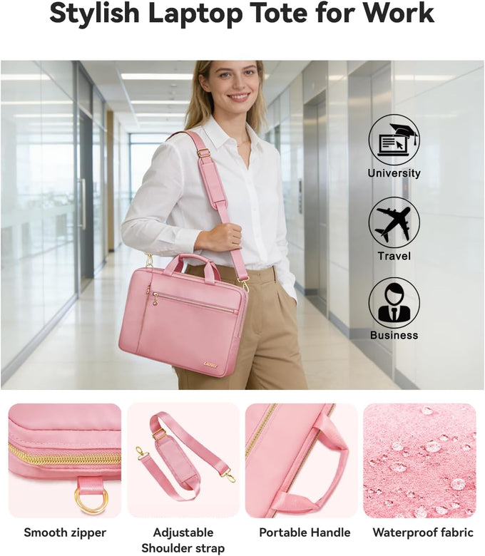 Laptop Bag Case for Women Men Messenger Briefcase Bag, 17 17.3 Inch