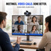1080P Webcam for PC with Microphone, Privacy Cover & Tripod