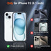 SUPFINE Magnetic for iPhone 15 Case Black