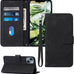 Wallet Case with Wrist Strap for iPhone 13/14 (Black)