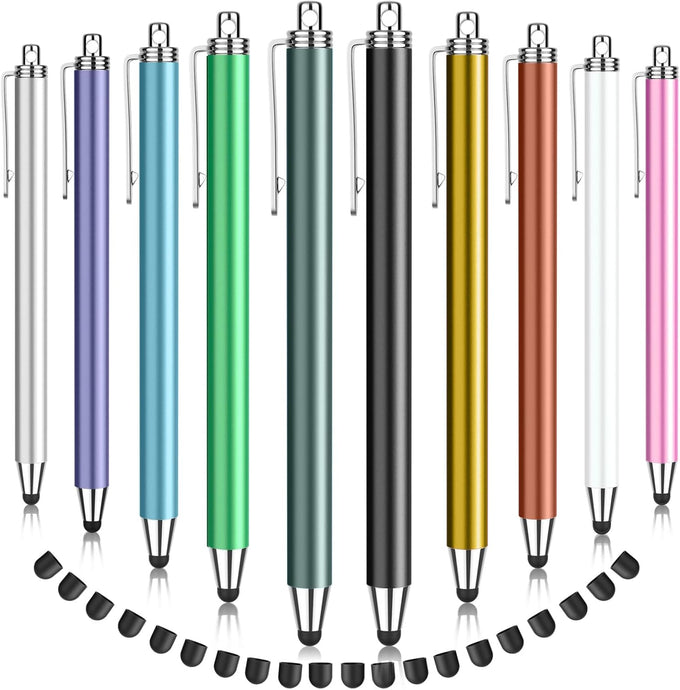 MEKO Stylus Pens for Touchscreens, 10 Pack Rubber Stylists Pens