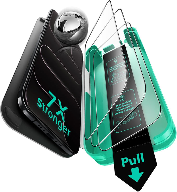 ESR 3 Pack for iPhone 16 Pro Max Screen Protector, Armorite
