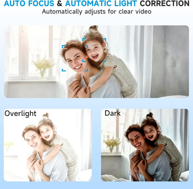 AOC 4K Webcam for PC, Streaming Computer Camera with Noise-Canceling Mic