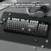 LexonElec M96 Wireless Keyboard, Low Profile Quiet Typing Membrane Gaming Keyboard with Smart Display & Knob, RGB Backlit, USB C Rechargeable, 94 Keys PBT Keycap for Windows PC,Mac,Linux-Moonlit Night
