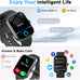 Smart Watch for Women Men, Alexa Built-in, Smartwatch for iPhone & Android Bluetooth Call, 1.91" HD Fitness Tracker with Heart Rate/SpO2/Sleep Monitor, IP68 Waterproof, Fitness Watch 100+ Sports Modes