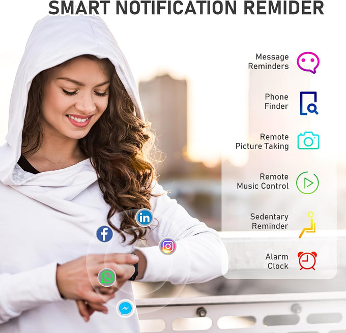 Fitness Tracker with 24/7Heart Rate, Blood Pressure, Sleep Tracking, Step
