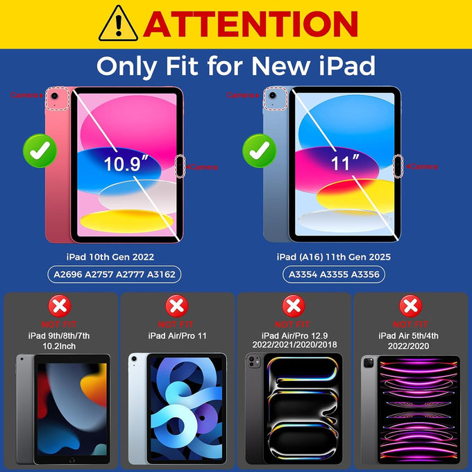 BLOSOMEET Screen Protector for iPad 11th A16 2025 & 10th Gen 10.9" 2022