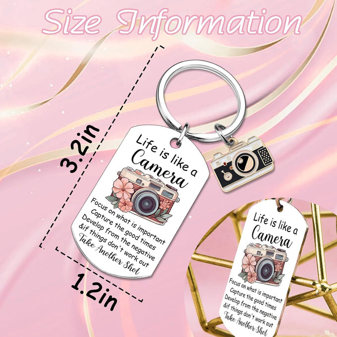 Ibiwe Photographers Gifts Camera Keychain Cool Gifts for Photographers