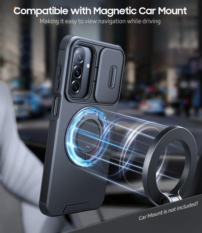 JAME for Samsung Galaxy A17/A16 5G Phone Case with Stand Slide Camera Cover