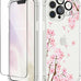 GVIEWIN for iPhone 11 Case Floral, Screen Protector & Camera Lens Protector