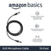 Amazon Basics XLR Microphone Cable for Speaker or PA System, Recording Studio, All Copper Conductors, Low Noise, 10 ft, Black