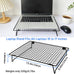 Laptop Cooling Pad Stand with Cooling Mesh, Height Adjustable Metal Laptop Stand for Desk，Ergonomic Notebook Riser Fits Most 10-16 Inch Laptops