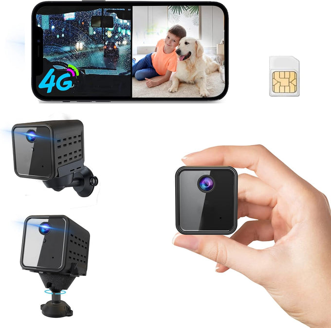 vebiliki Spy Camera, 4K Hidden Camera, Mini Camera, Real-Time Recording, AI Motion Detection, Support Cloud & TF Storage, Auto Night Vision, WiFi Cameras for Home Security, 2.4G WiFi Only