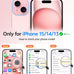 FNTCASE for iPhone 15/14/13 Case, Fit for Magsafe, Glass Screen Protector